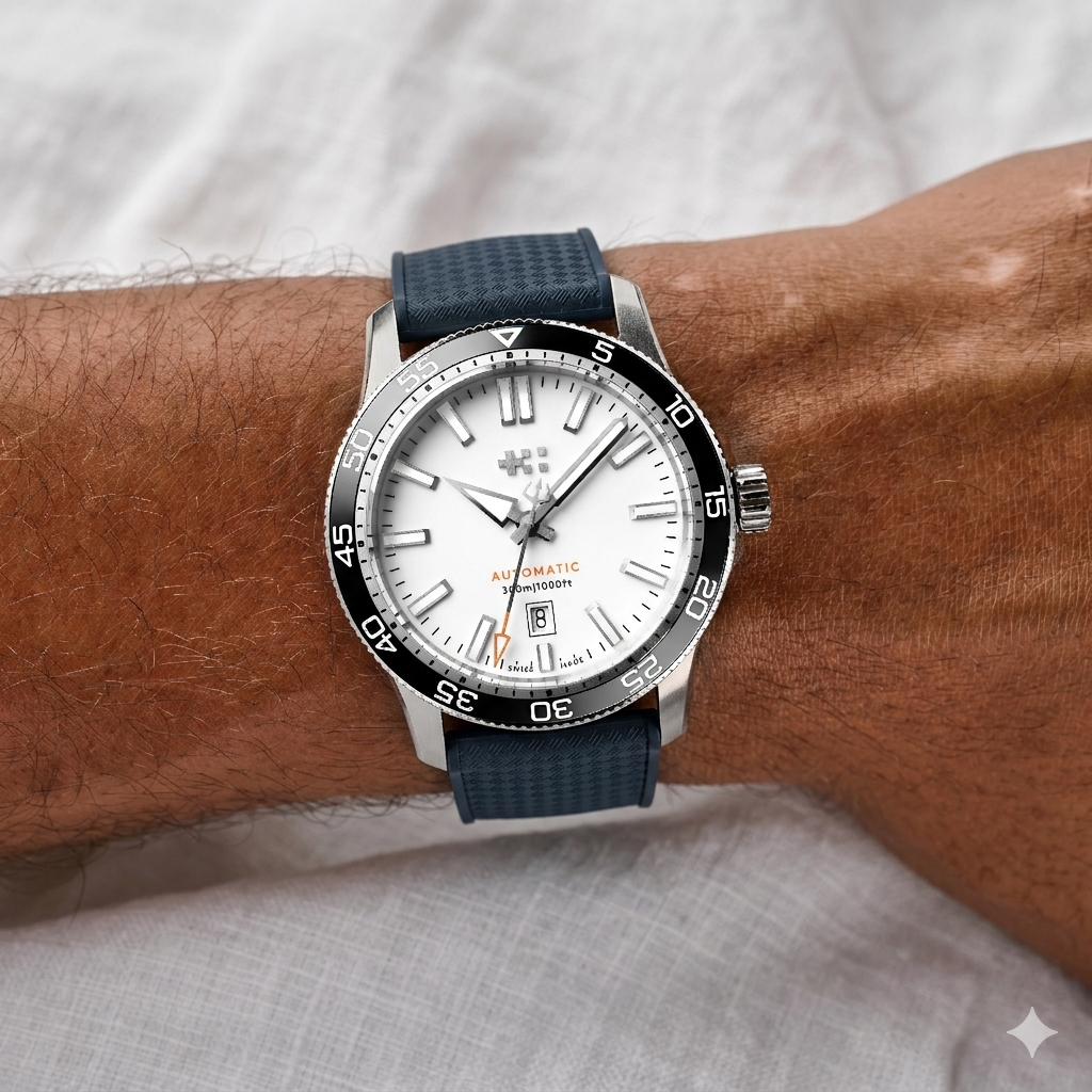 C60 Trident Pro 300 Blanco + Manilla Extra Vintage Rubber Azul